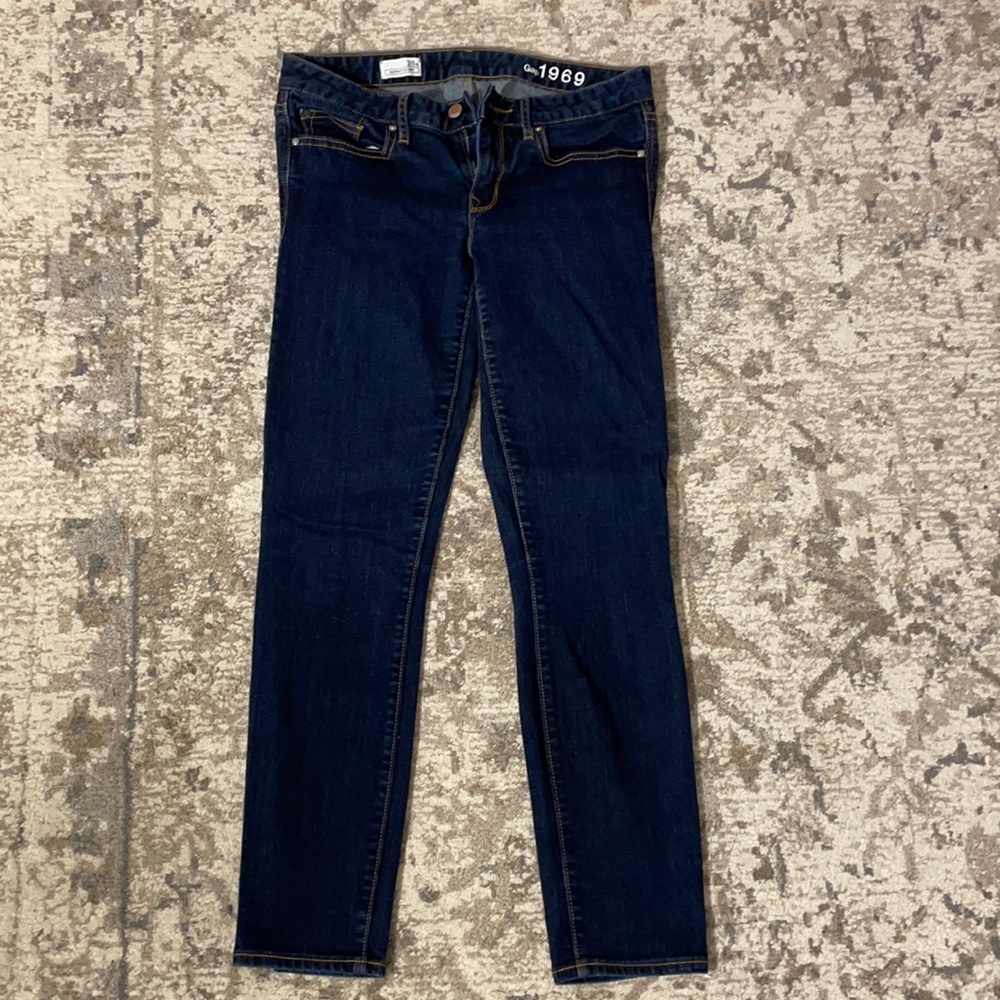 Gap Jeans - Always Skinny 28 short - dark indigo